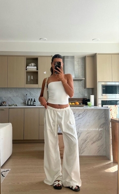Tube top off-white - comprar online