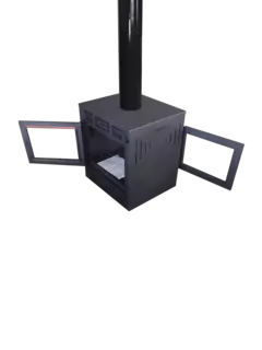 Salamandra. Calefactor a leña. Lepen Central de 15000 Calorias (doble puerta) - comprar online