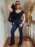 Calça Flare Sol Jeans