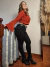 Calça preta skinny Sol Jeans - comprar online