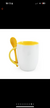 Caneca Alça colorida com colher Personalizável- 325mL - Bembunitim