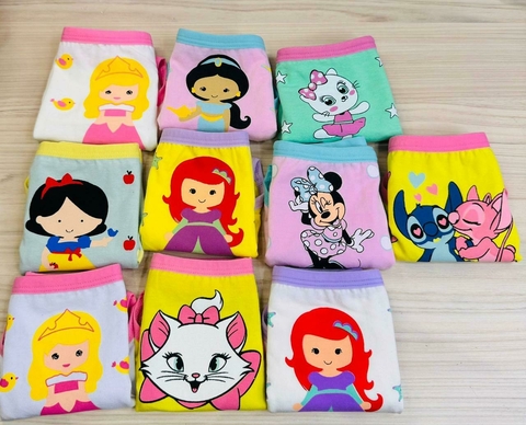 Calcinha Infantil - Kit com 10 - Tamanho G