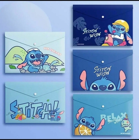 PASTA PLÁSTICA ENVELOPE A4 STITCH