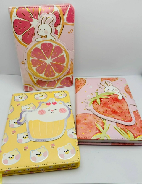Caderno Frutinha Fechamento com imã