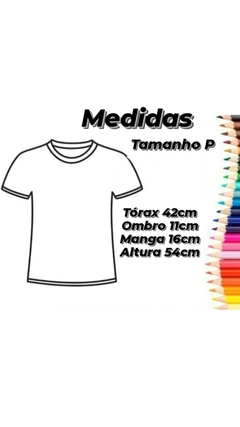 T-shirt (P) verde militar olho branco - bulicaflor