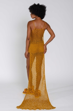 Vestido T Shirt Ocre longo - comprar online