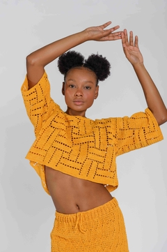 Mini Saia Mustard - Atelie Mão de Mãe