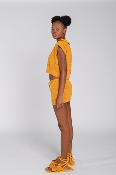 Cropped Mustard - Atelie Mão de Mãe