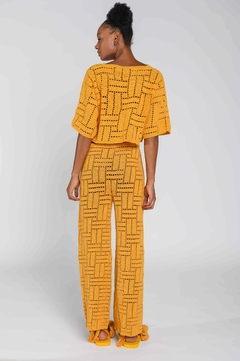 Calça Mustard labirintos - Atelie Mão de Mãe
