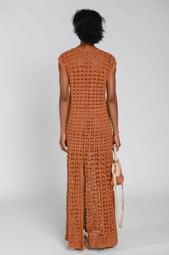 Dress Ocre fluido - Atelie Mão de Mãe