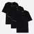 PACK 3 REMERAS OVER BASIC NEGRAS