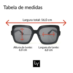 Óculos de Sol Max Preto na internet