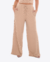 Calça Pantalona Feminina Canelada Com Bolso, Cordão e Elástico na Cintura - TOP VINTE