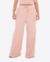 Imagem do Calça Pantalona Feminina Canelada Com Bolso, Cordão e Elástico na Cintura