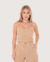 Blusa Cropped Top com Alças Ajustáveis e Decote Suave - comprar online