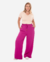 Calça Pantalona Feminina Cintura Alta Com Bolso e Elástico na Cintura Tecido Duna - TOP VINTE
