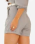 Short Feminino Alfaiataria Cintura Alta com Bolso e Passante Casual Elegante na internet