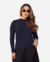 Blusa Feminina Básica Segunda Pele Gola Alta Viscolycra Manga longa Lisa Casual Cacharrel