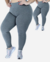 Kit 2 Legging Plus Size Flanelada Grossa Leg Cintura Suplex Alta Zero Transparência G1 G2 G3 G4 G5 - comprar online