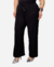 Calça Feminina Pantalona Plus Size Cintura Alta com elástico Malha canelada - TOP VINTE