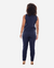 Conjunto Feminino Alfaiataria Blusa Regata Gola Alta com Pregas e Calça Reta Cintura Alta com Bolso na internet