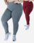 Kit 2 Legging Plus Size Flanelada Grossa Leg Cintura Suplex Alta Zero Transparência G1 G2 G3 G4 G5 na internet