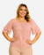 Blusa Feminina Plus Size Moda Feminina Blusinha Manga Babadinho do G1 AO G3 - TOP VINTE