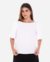 Blusa Feminina Manga Balonê Gola U com Abertura em Gota nas Costas - comprar online