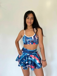 SET SHORT POLLERA + TOP