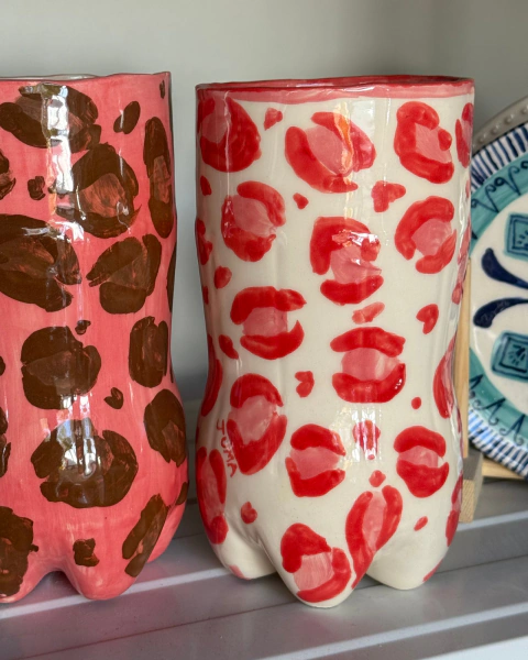 Vasos ferneteros pintados