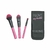 Fascino Make up brochas pouch pink 3 unidades