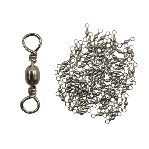 Kit 100 Destorcedor/Girador BS N°06 Nickel P/ Linhas Pesca