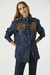 Camisa jean bordada Demi - comprar online