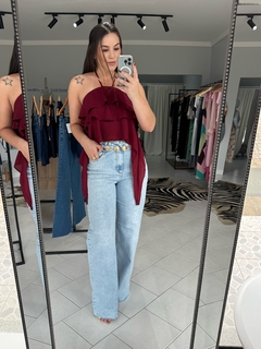 Calça one wide leg na internet