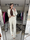 Calça boot cut off