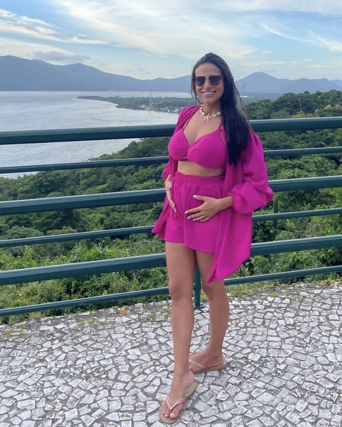 Trijunto fúcsia no tecido duna