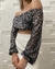 Cropped de paetê ciganinha