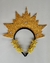 Arco dourado de coroa ou sol na internet