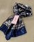 Lenço de cetim com estampa Paisley, cor Azul escuro - loja online