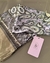 Lenço de cetim com estampa Paisley, cor Lilás com Champanhe - comprar online
