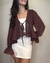 Imagem do Bata boho chic com amarração frontal - Marsala