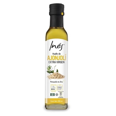 ACEITE DE AJONJOLÍ EXTRA VIRGEN 250ML - INÉS