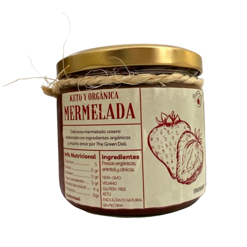 MERMELADA KETO Y ORGÁNICA DE FRESA