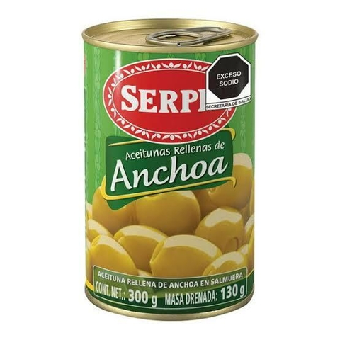 ANCHOVY STUFFED OLIVES -SERPIS