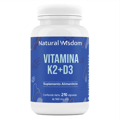 VITAMINA K2 CON D3 30 CÁPSULAS - NATURAL WISDOM