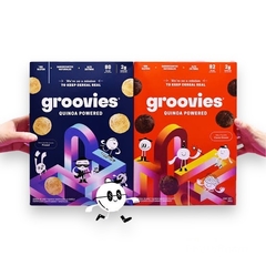 Image of FROSTED VANILLA FLAVORED CEREAL MADE WITH CORN AND QUINOA - GROOVIES