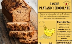 PANQUÉ DE PLÁTANO CON AVENA Y CHOCOLATE - THE GREEN DELI