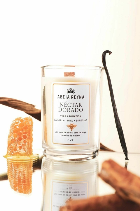 VELA AROMÁTICA NÉCTAR DORADO - ABEJA REYNA - comprar en línea