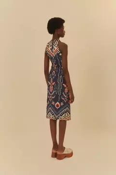 Vestido midi estampado java - comprar online
