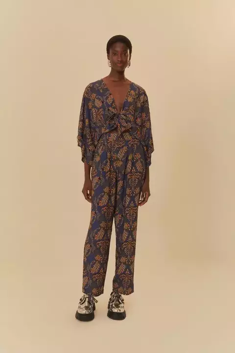 Macacão estampado arara cobogó